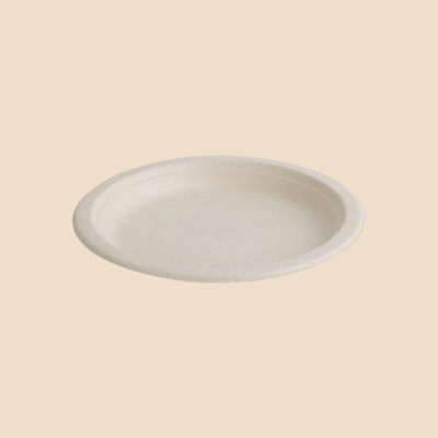 BioPak Natural Sugarcane Plate - Large Side Plate 10PK
