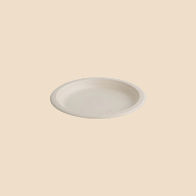 BioPak Natural Sugarcane Plate - Small Side Plate 10PK