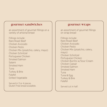 Gourmet Sandwiches & Wraps Box