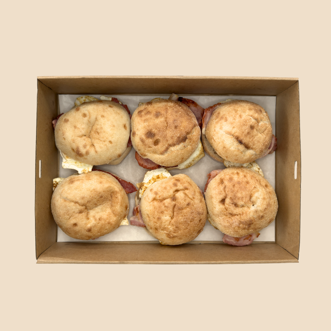 Bacon & Egg Rolls on Turkish