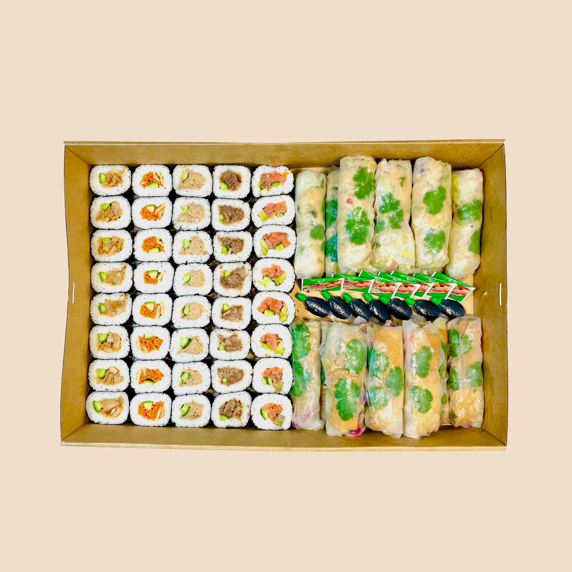 Sushi & Rice Paper Roll Large Box – Hub Eatery