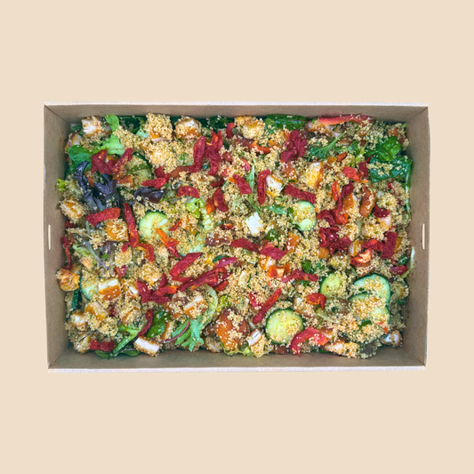 Chicken Schnitzel Cous Cous Salad