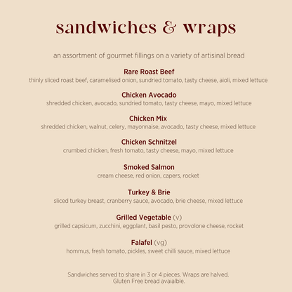 Gourmet Sandwiches & Wraps Box